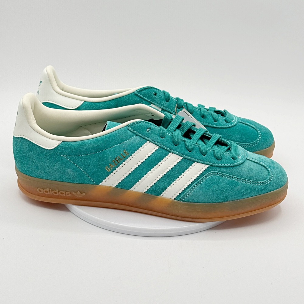 Adidas Gazelle Indoor Mens Size 11 Pure Teal White Gum JQ8391